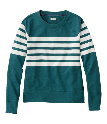 Women's Peaks Island Crewneck, Stripe | L.L.Bean for sale