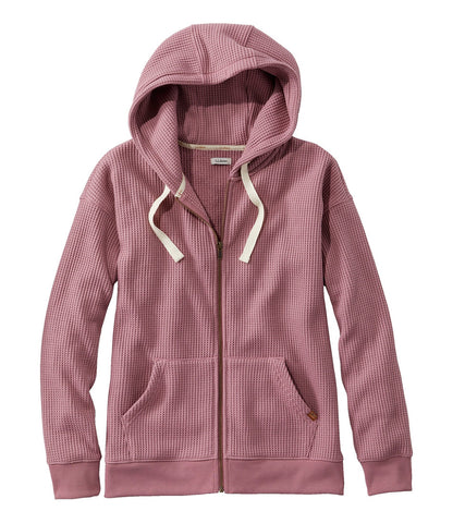 Women's Birchwood Brushed Waffle Full-Zip Hoodie | L.L.Bean on sale