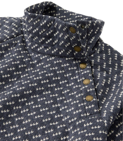 Women's Quilted Sweatshirt, Snapneck Pullover Print | L.L.Bean outlet