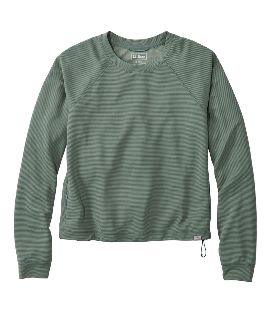 Women's VentureStretch Ottoman-Rib Pullover, Cropped | L.L.Bean discount
