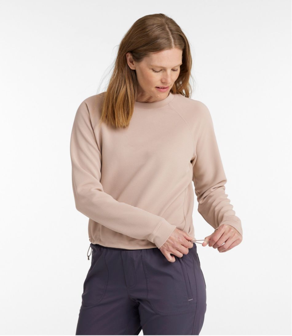 Women's VentureStretch Ottoman-Rib Pullover, Cropped | L.L.Bean discount