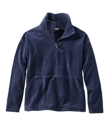 Women's Soft Stretch Corduroy Pullover, Half-Zip | L.L.Bean outlet