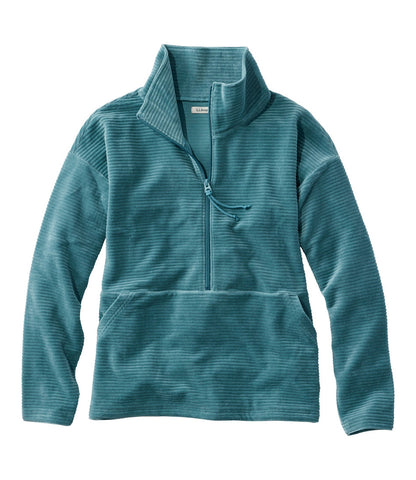 Women's Soft Stretch Corduroy Pullover, Half-Zip | L.L.Bean outlet
