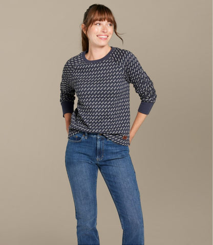 Women's Quilted Sweatshirt, Crewneck Pullover Print | L.L.Bean US