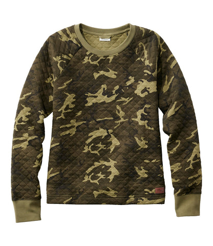 Women's Quilted Sweatshirt, Crewneck Pullover Print | L.L.Bean US