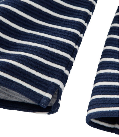 Women's Lakewashed Double-Knit Quarter-Snap, Stripe | L.L.Bean for sale