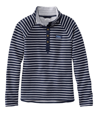 Women's Lakewashed Double-Knit Quarter-Snap, Stripe | L.L.Bean for sale