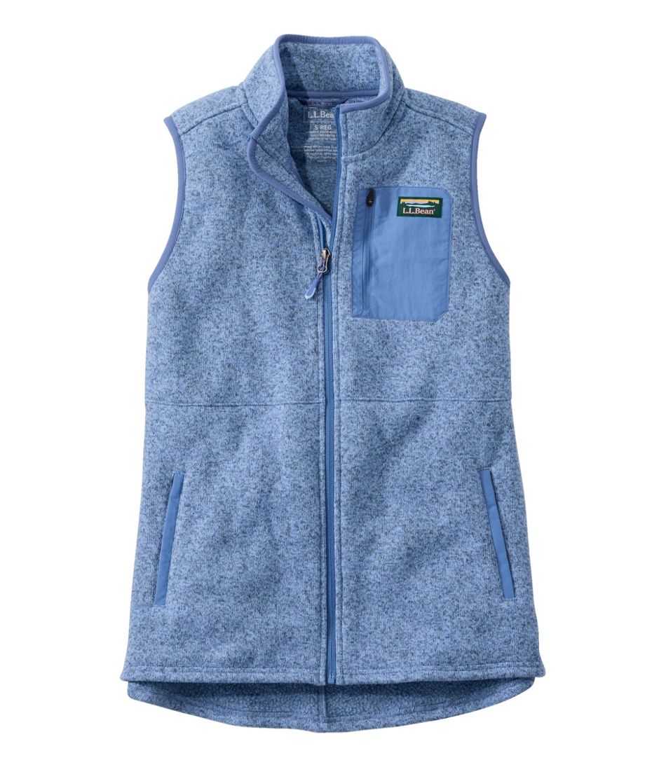 Women's Sweater Fleece Long Vest | L.L.Bean for sale