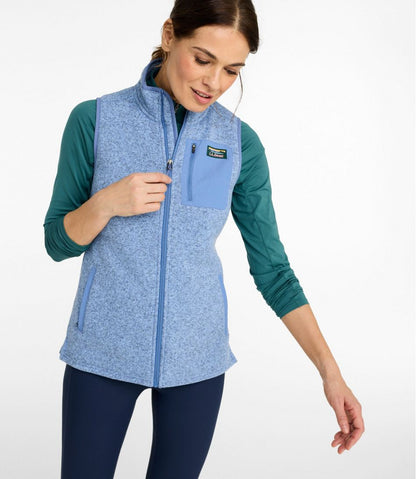 Women's Sweater Fleece Long Vest | L.L.Bean for sale