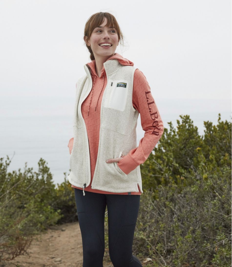 Women's Sweater Fleece Long Vest | L.L.Bean for sale