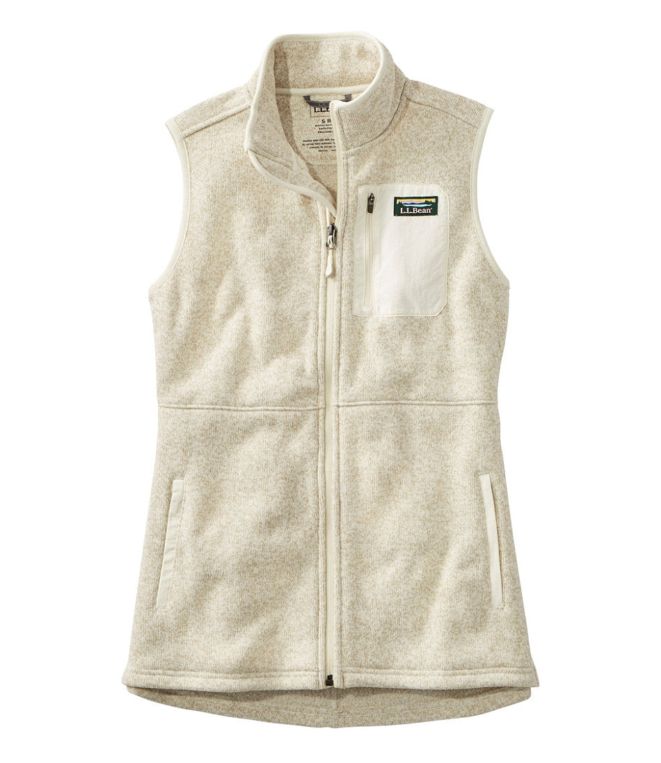 Women's Sweater Fleece Long Vest | L.L.Bean for sale