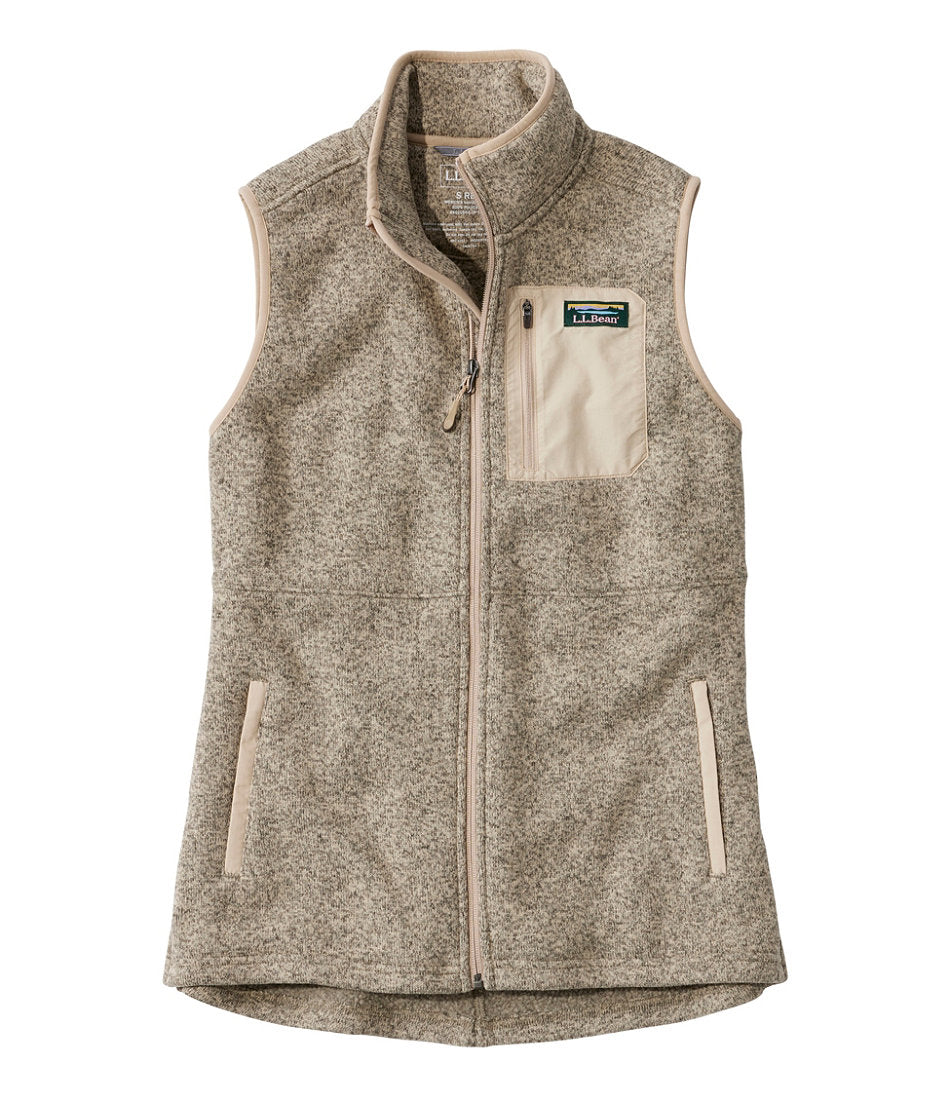 Women's Sweater Fleece Long Vest | L.L.Bean for sale