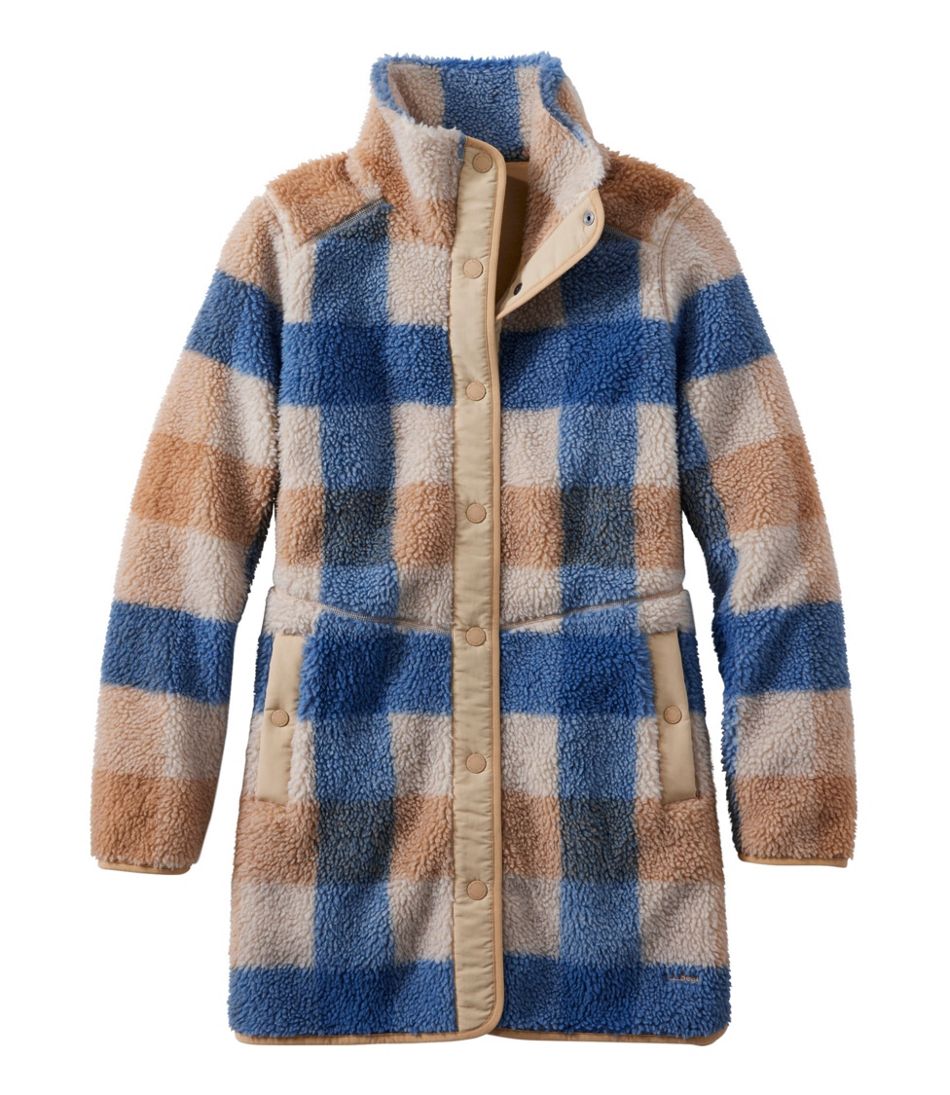 Women's Bean's Sherpa Fleece Coat, Print | L.L.Bean US