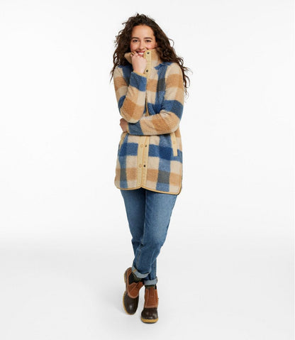 Women's Bean's Sherpa Fleece Coat, Print | L.L.Bean US