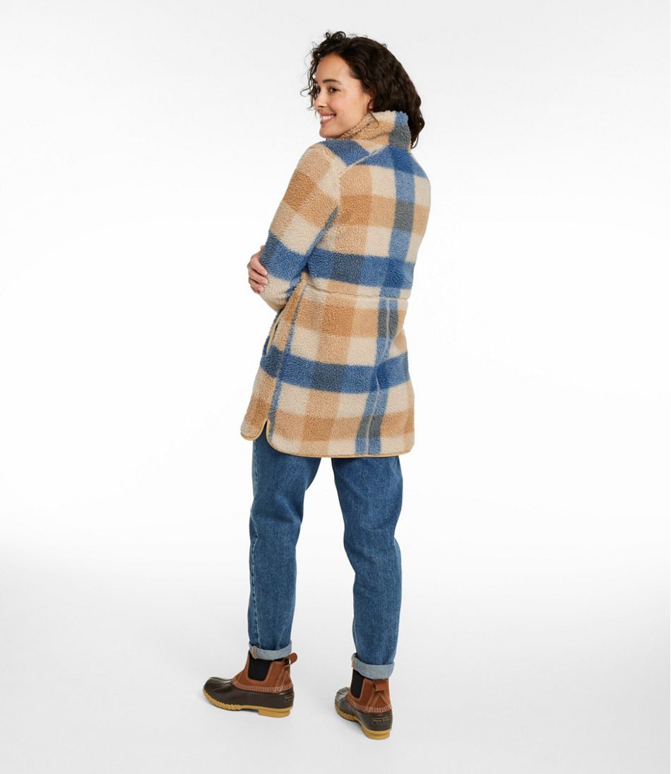 Women's Bean's Sherpa Fleece Coat, Print | L.L.Bean US