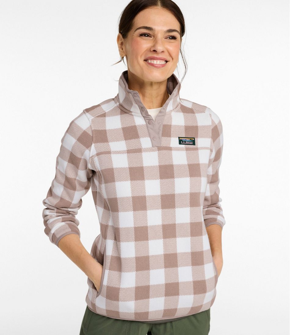 Women's Sweater Fleece Pullover, Print | L.L.Bean sale