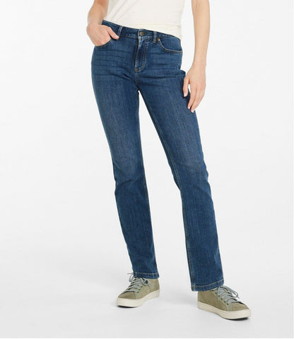 Women's BeanFlex® Jeans, Mid-Rise Straight-Leg | L.L.Bean online