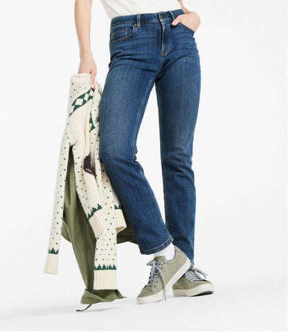 Women's BeanFlex® Jeans, Mid-Rise Straight-Leg | L.L.Bean online