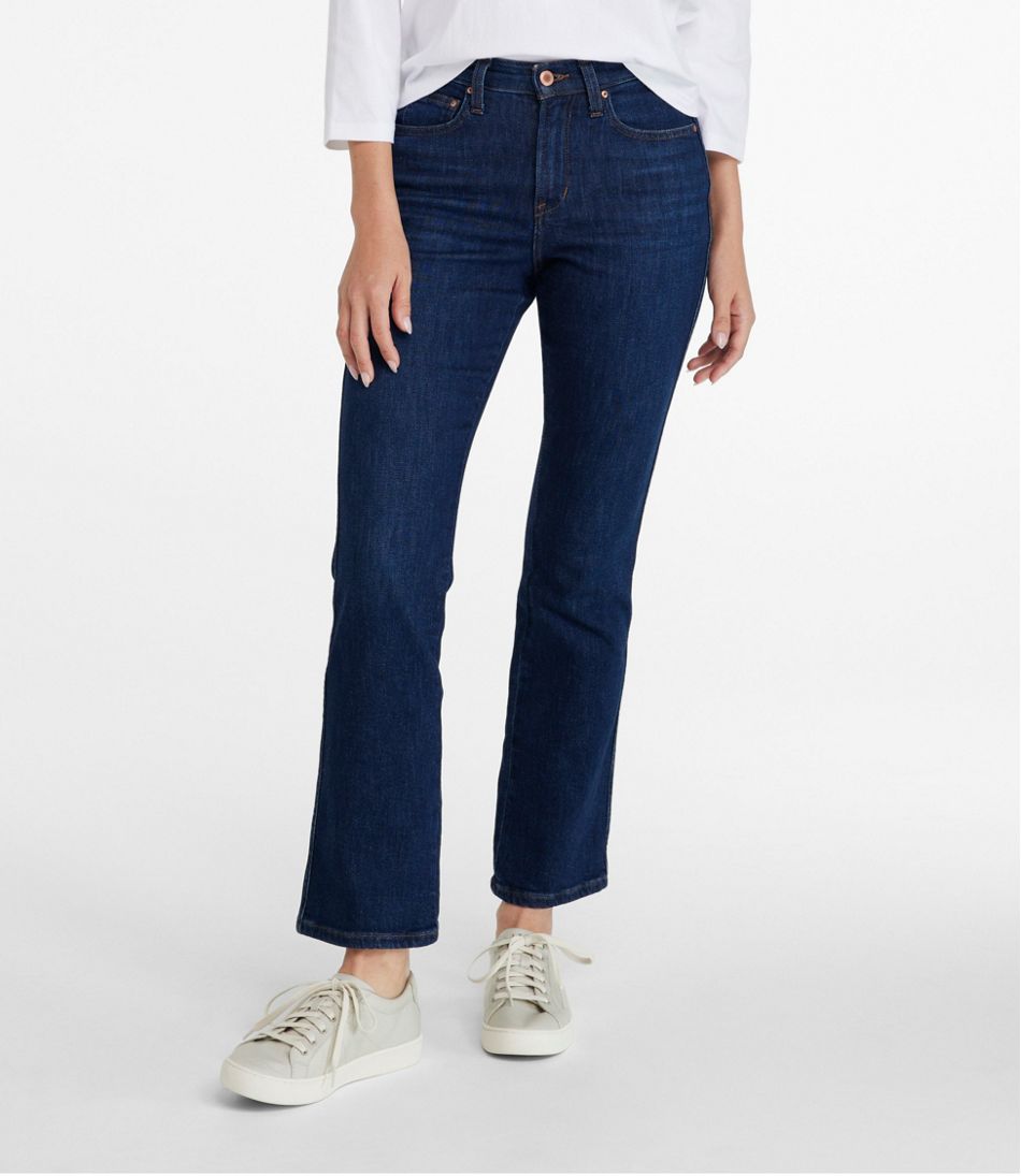 Women's Everyday Stretch Jeans, High-Rise Mini Bootcut Ankle | L.L.Bean for sale