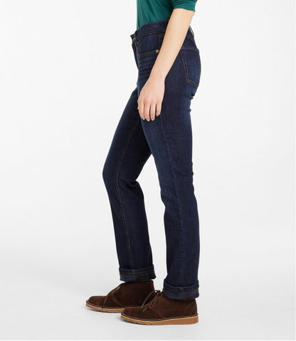 Women's BeanFlex® Jeans, Mid-Rise Straight-Leg Lined | L.L.Bean US