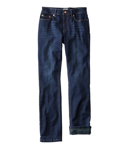 Women's BeanFlex® Jeans, Mid-Rise Straight-Leg Lined | L.L.Bean US