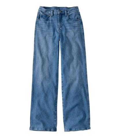 Women's Everyday Stretch Jeans, High-Rise Relaxed Wide-Leg | L.L.Bean outlet