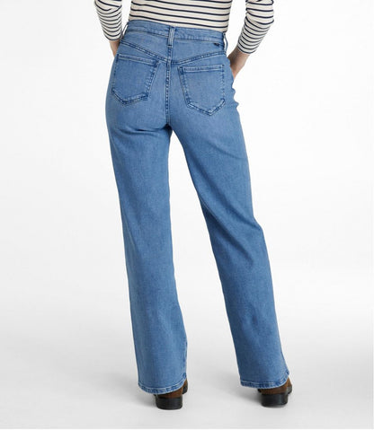 Women's Everyday Stretch Jeans, High-Rise Relaxed Wide-Leg | L.L.Bean outlet
