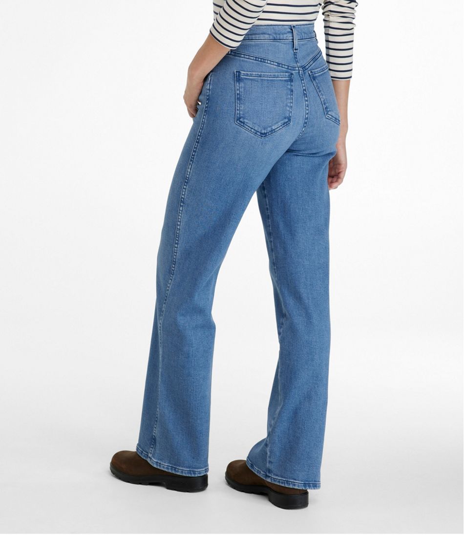 Women's Everyday Stretch Jeans, High-Rise Relaxed Wide-Leg | L.L.Bean outlet