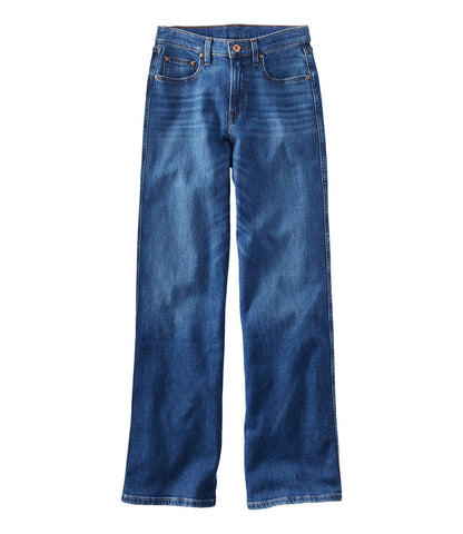 Women's Everyday Stretch Jeans, High-Rise Relaxed Wide-Leg | L.L.Bean outlet