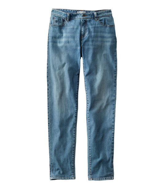 Women's Signature Organic Denim Boyfriend Jeans, Low-Rise Straight-Leg | L.L.Bean online