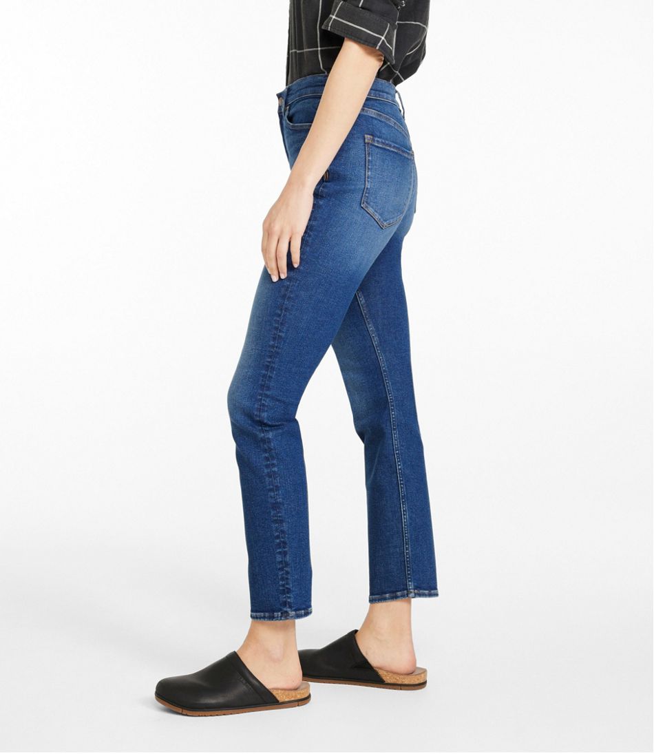 Women's Signature Super Stretch Jeans, High-Rise Skinny-Leg Ankle | L.L.Bean online