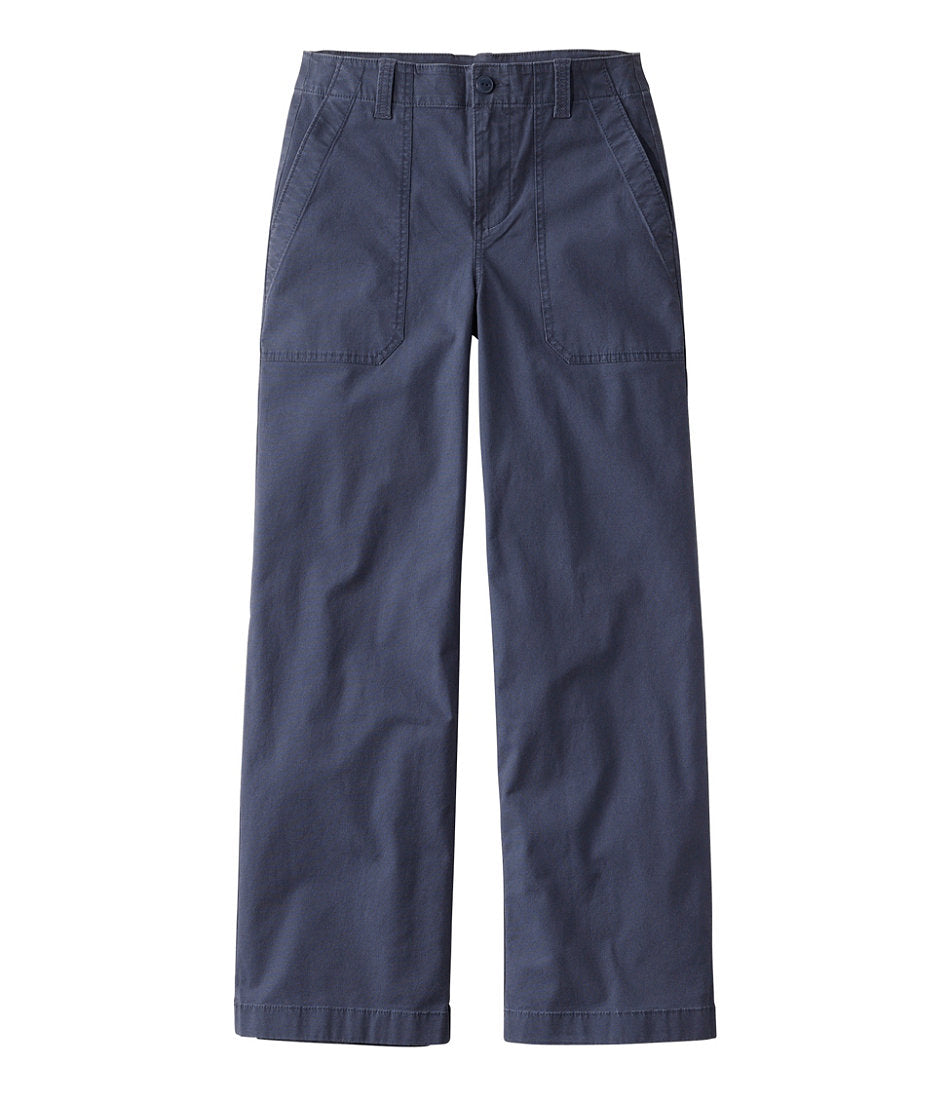 Women's 207 Vintage Cotton Canvas Pants, High-Rise Wide-Leg | L.L.Bean discount
