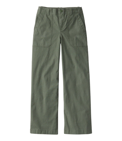 Women's 207 Vintage Cotton Canvas Pants, High-Rise Wide-Leg | L.L.Bean discount