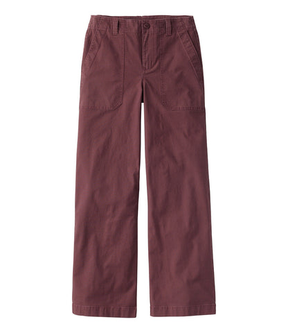 Women's 207 Vintage Cotton Canvas Pants, High-Rise Wide-Leg | L.L.Bean discount
