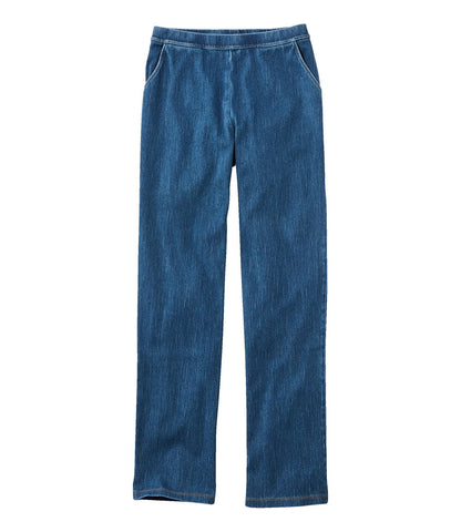 Women's Perfect Fit Pants, Denim Straight-Leg | L.L.Bean for sale