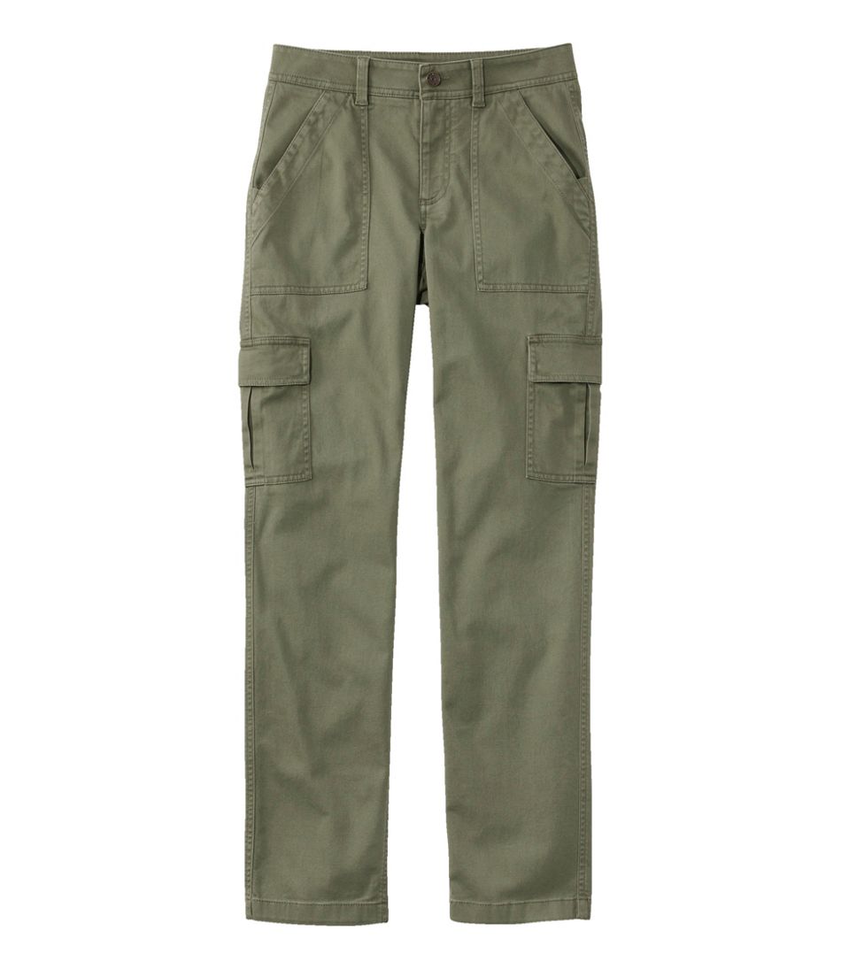 Women's Comfort Stretch Pants, Mid-Rise Straight-Leg Cargo | L.L.Bean discount