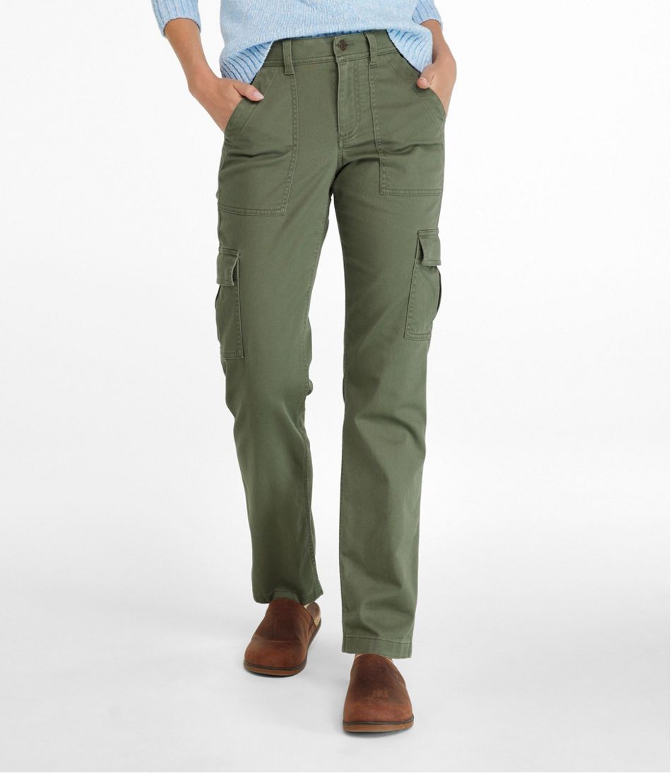 Women's Comfort Stretch Pants, Mid-Rise Straight-Leg Cargo | L.L.Bean discount