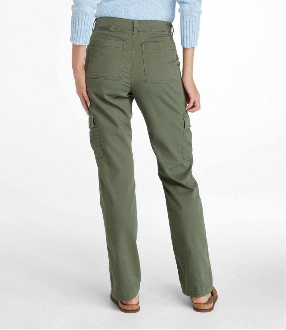 Women's Comfort Stretch Pants, Mid-Rise Straight-Leg Cargo | L.L.Bean discount