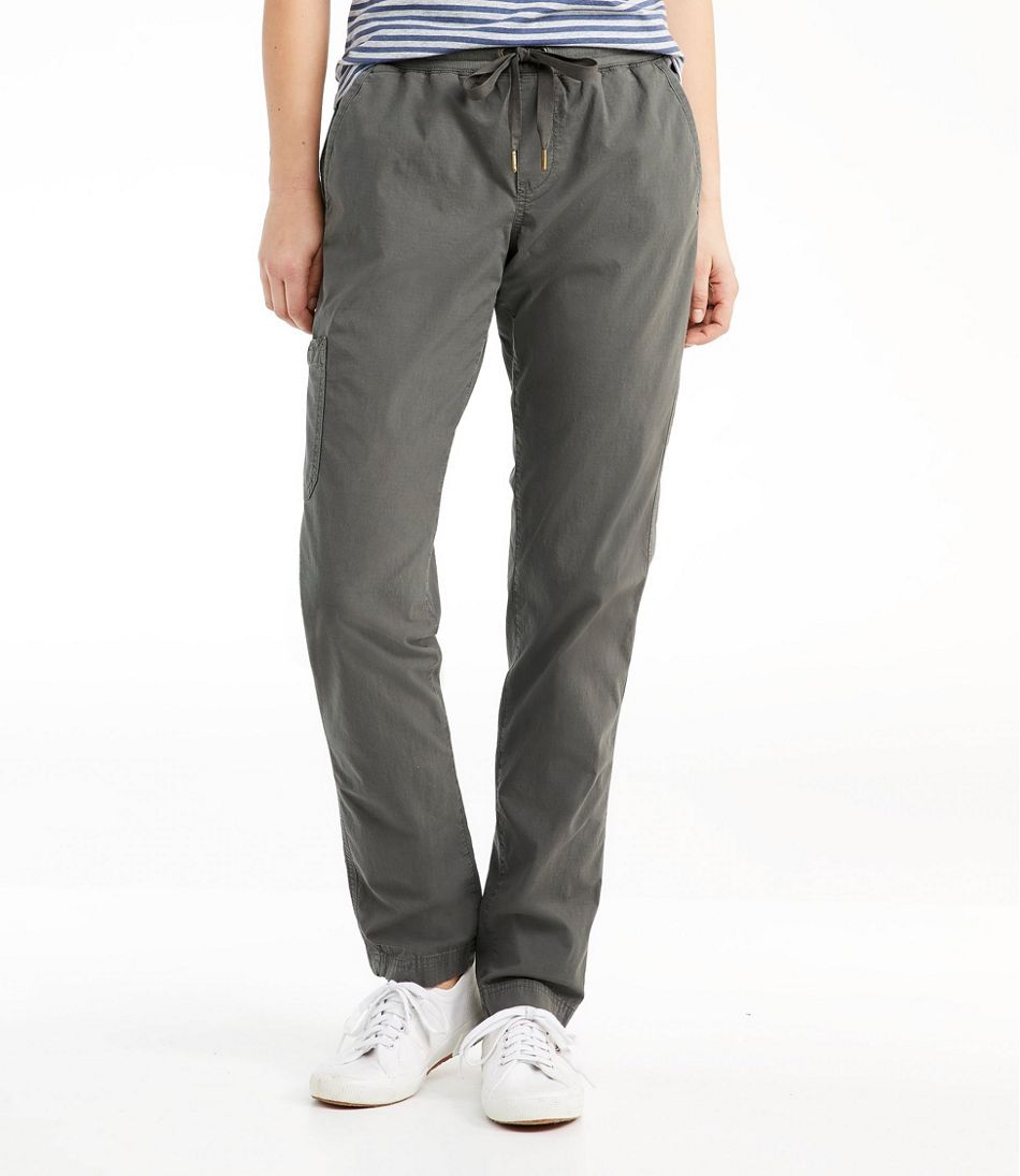 Women's Stretch Ripstop Pull-On Pants, Slim-Leg | L.L.Bean US