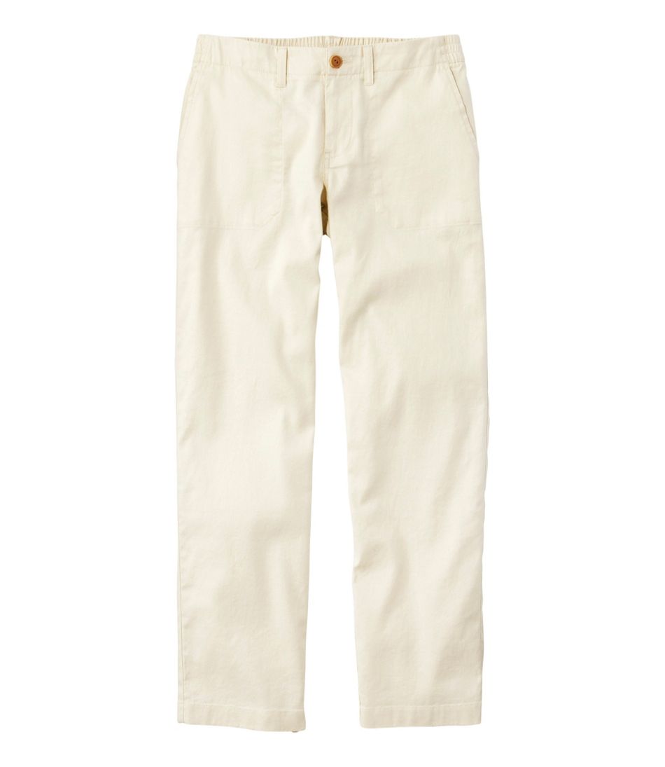 Women's Comfort Stretch Cotton/Linen Pants, High-Rise Ankle | L.L.Bean discount