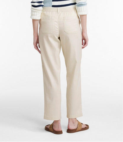 Women's Comfort Stretch Cotton/Linen Pants, High-Rise Ankle | L.L.Bean discount