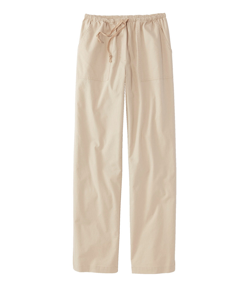 Women's Sunwashed Canvas Pants, High-Rise Straight-Leg | L.L.Bean online