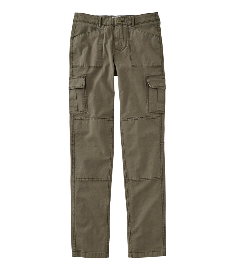 Women's Stretch Canvas Cargo Pants, Mid-Rise Straight-Leg | L.L.Bean discount