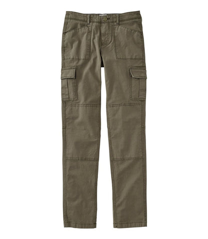 Women's Stretch Canvas Cargo Pants, Mid-Rise Straight-Leg | L.L.Bean discount