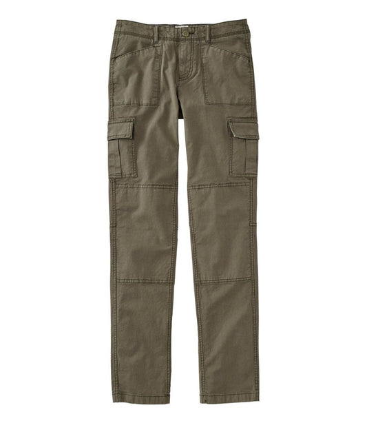 Women's Stretch Canvas Cargo Pants, Mid-Rise Straight-Leg | L.L.Bean discount