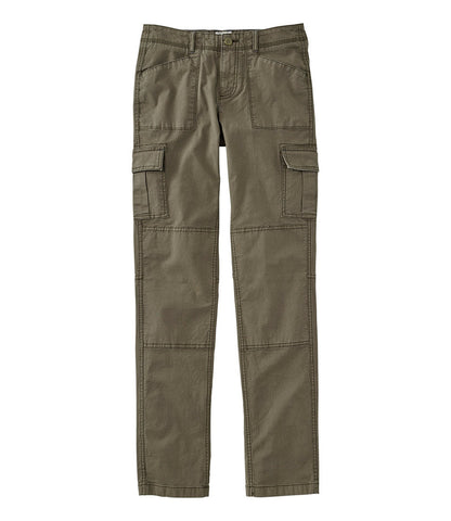 Women's Stretch Canvas Cargo Pants, Mid-Rise Straight-Leg | L.L.Bean discount