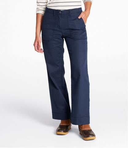 Women's Signature Utility Pants, Mid-Rise Wide-Leg Ankle-Length | L.L.Bean sale