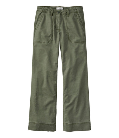 Women's Signature Utility Pants, Mid-Rise Wide-Leg Ankle-Length | L.L.Bean sale