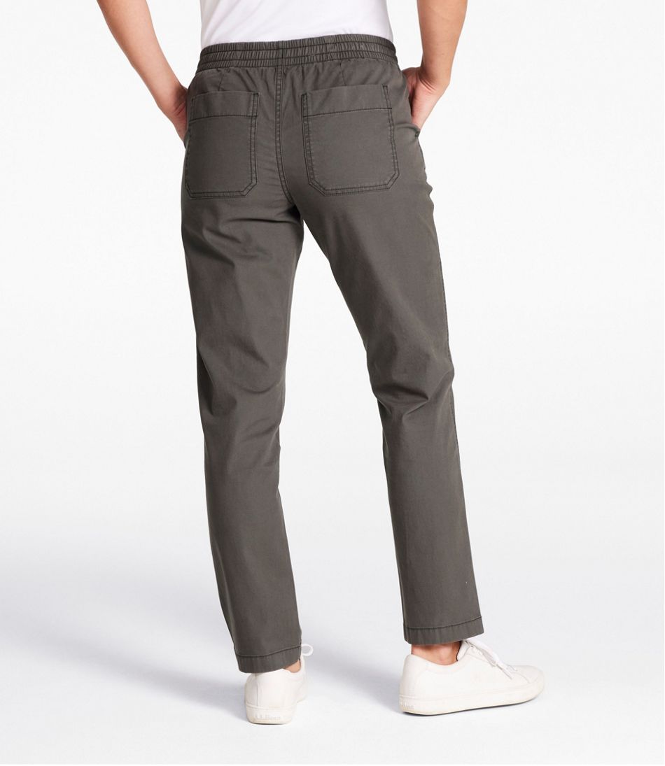 Women's Lakewashed Chino Pants, Mid-Rise Pull-On Ankle | L.L.Bean US