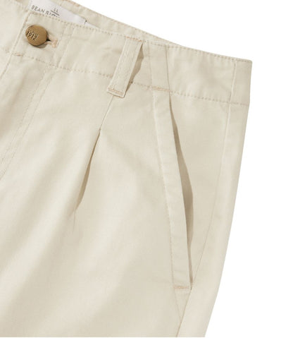 Women's Signature Easy-Cotton Pleated Chinos, Ankle | L.L.Bean US